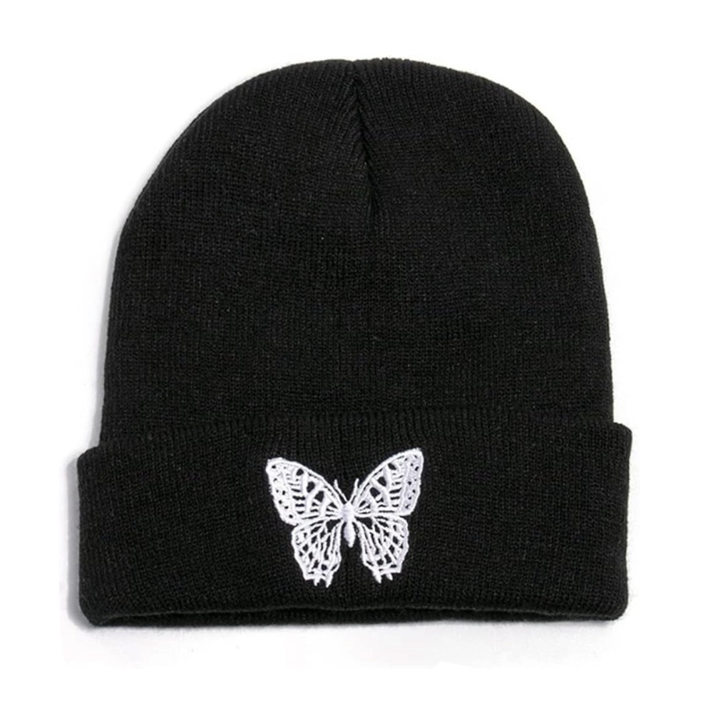 BOGO! Butterfly Beanie Y2K style in Black and White NEW Boutique